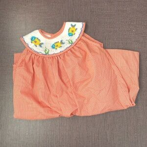 Smocked fish dress 12 months